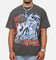 Goat Crew X Yu-Gi-Oh! Kaiba Blue Eyes Heavyweight T-Shirt Black Wash