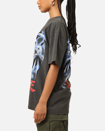 Goat Crew X Yu-Gi-Oh! Kaiba Blue Eyes Heavyweight T-Shirt Black Wash