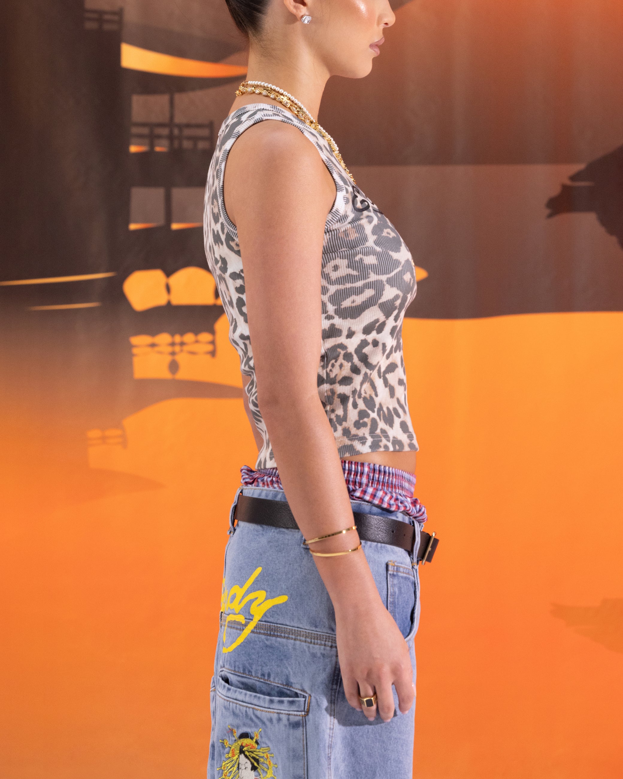 ifsixwasnine leopard タンクトップ Leopard Tank Top brown – WOODstack