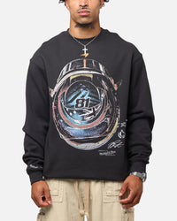 Mitchell & Ness X Mclaren Oscar Piastri Helmet Crewneck Faded Black