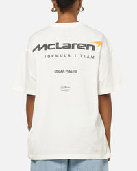 Mitchell & Ness X Mclaren Piastri Helmet T-Shirt Vintage White