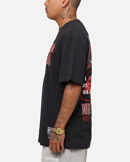 Mitchell & Ness Chicago Bulls 6-Time NBA Champions T-Shirt Faded Black