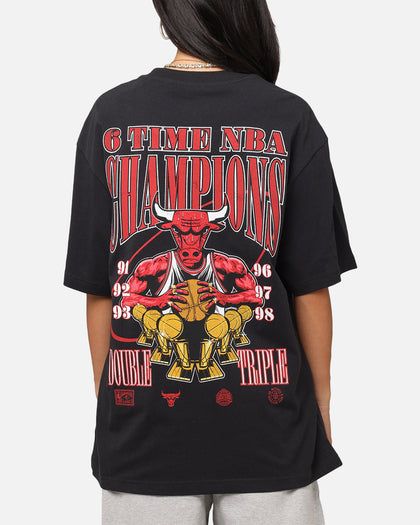 Mitchell & Ness Chicago Bulls 6-Time NBA Champions T-Shirt Faded Black