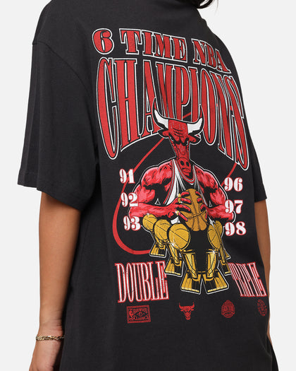 Mitchell & Ness Chicago Bulls 6-Time NBA Champions T-Shirt Faded Black