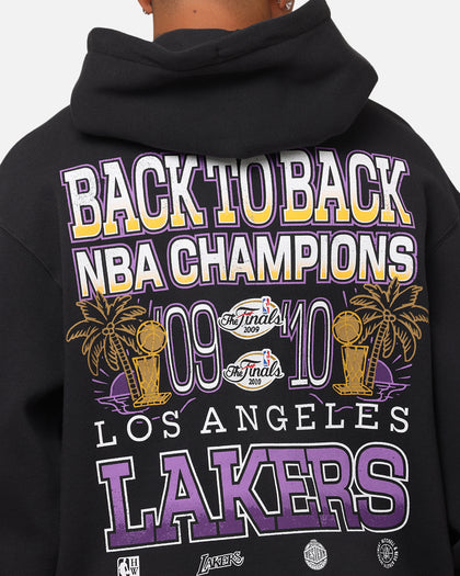Mitchell & Ness Los Angeles Lakers Back To Back Hoodie Faded Black