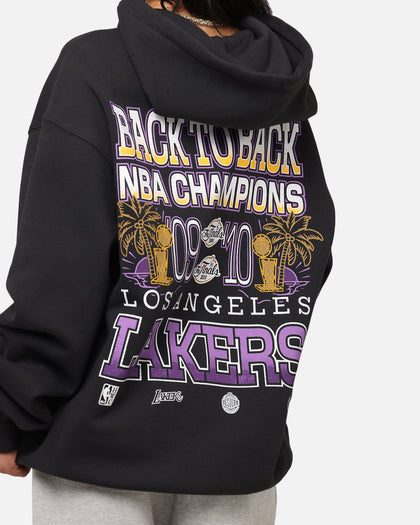 Mitchell & Ness Los Angeles Lakers Back To Back Hoodie Faded Black
