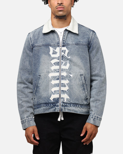 Saint Morta Gothic Distressed Denim Jacket Dirty Denim | Culture