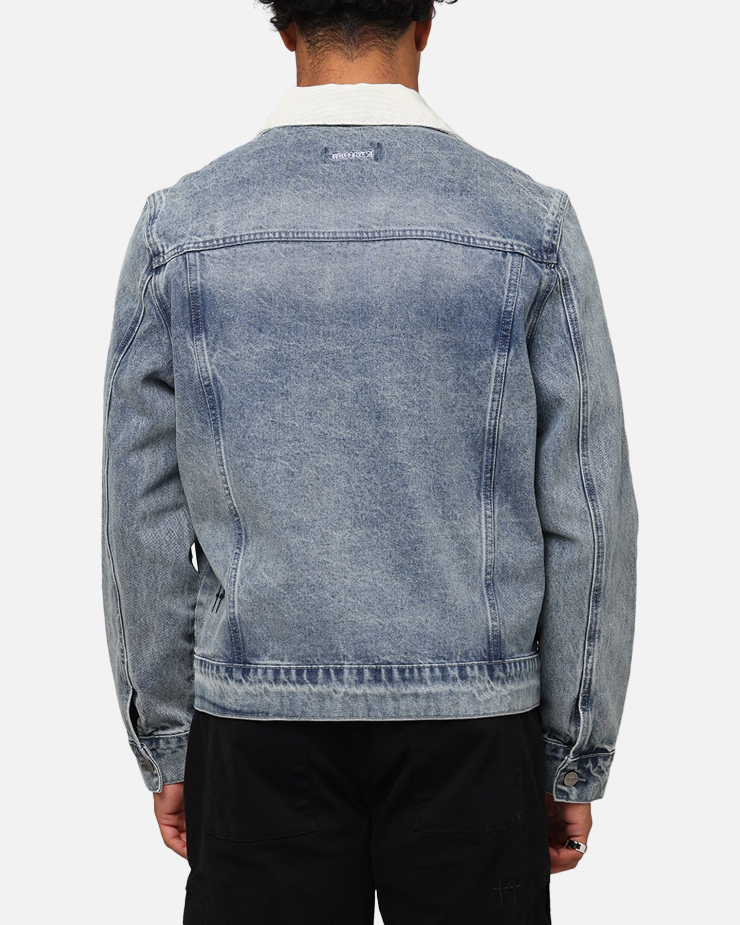 Saint Morta Gothic Distressed Denim Jacket Dirty Denim | Culture