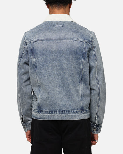 Saint Morta Gothic Distressed Denim Jacket Dirty Denim