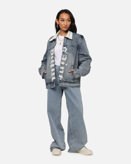 Saint Morta Gothic Distressed Denim Jacket Dirty Denim