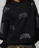 Loiter Metal Rhinestone Hoodie Black