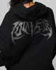 Loiter Metal Rhinestone Hoodie Black