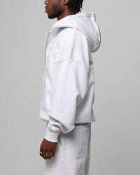 Loiter Blood Born Zip Hoodie Grey Marle