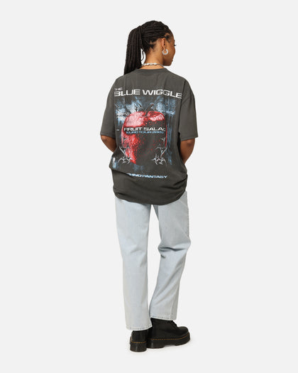 Goat Crew X The Wiggles Blue Wiggle Heavy T-Shirt Black Wash