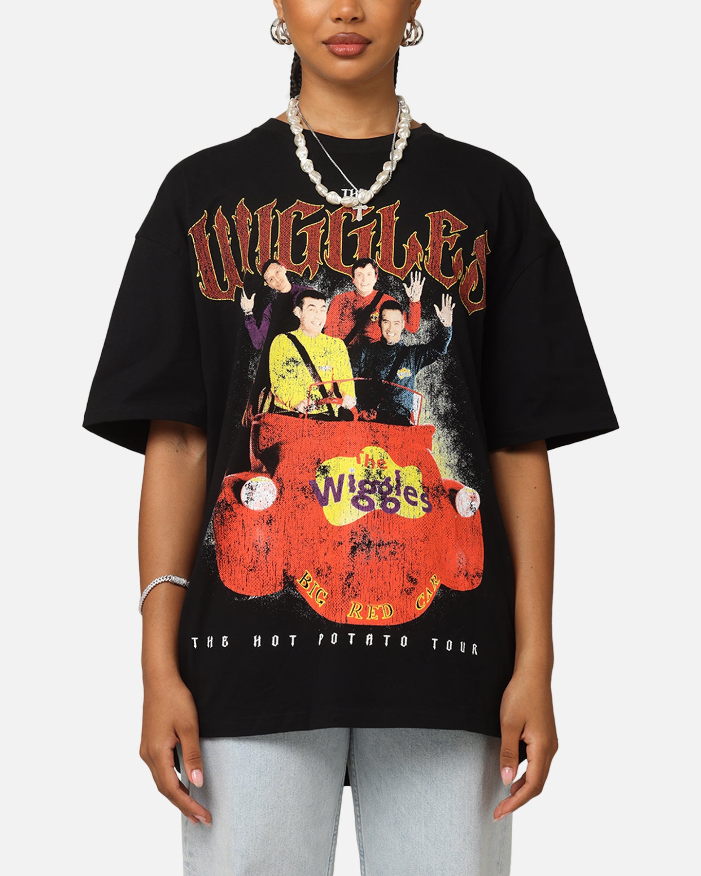 Goat Crew X The Wiggles Hot Potato Tour Heavy T-Shirt Black