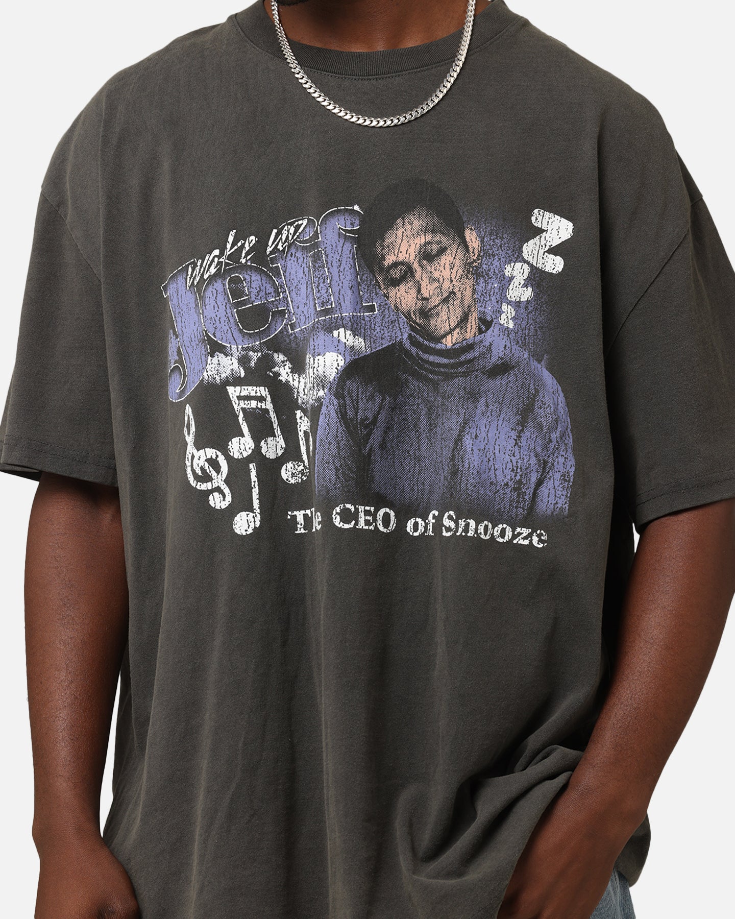 Goat Crew X The Wiggles Wake Up Jeff Heavy T-Shirt Black