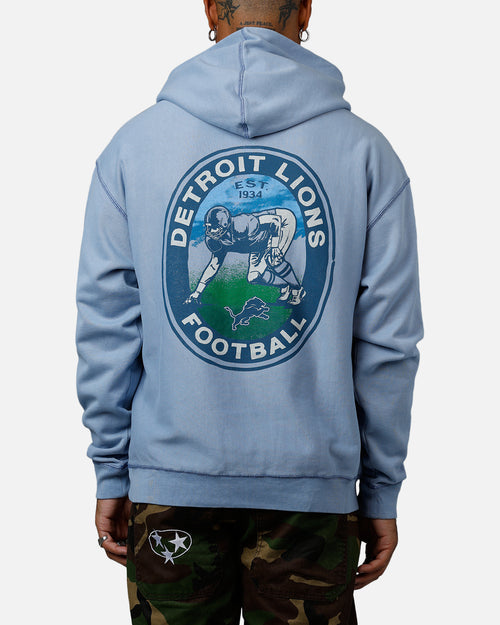 47 Brand Detroit Lions Boot Path Hoodie Blue