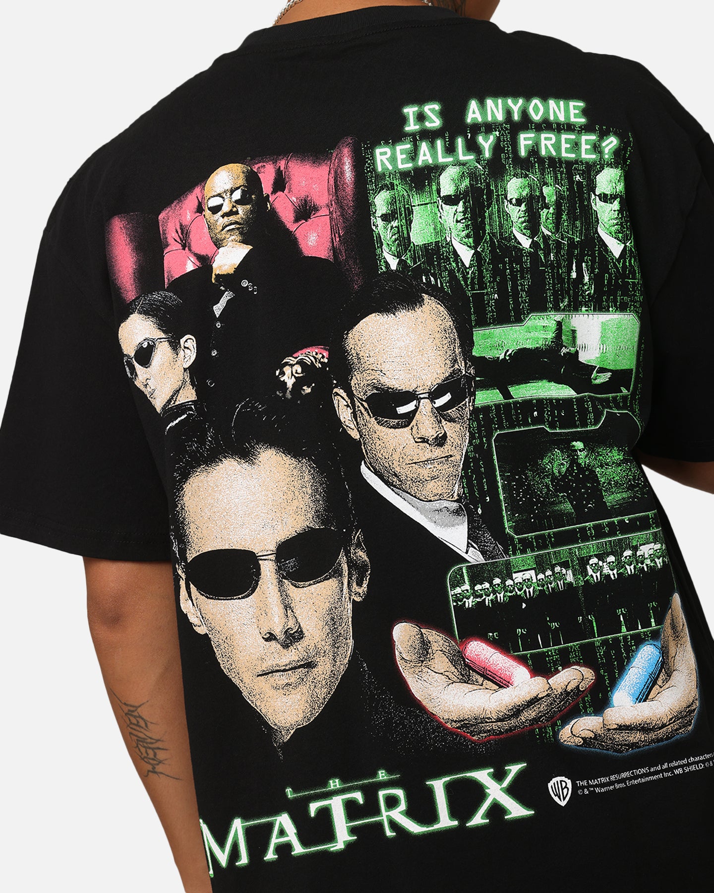 American Thrift X The Matrix Pills Heavy T-Shirt Black | Culture