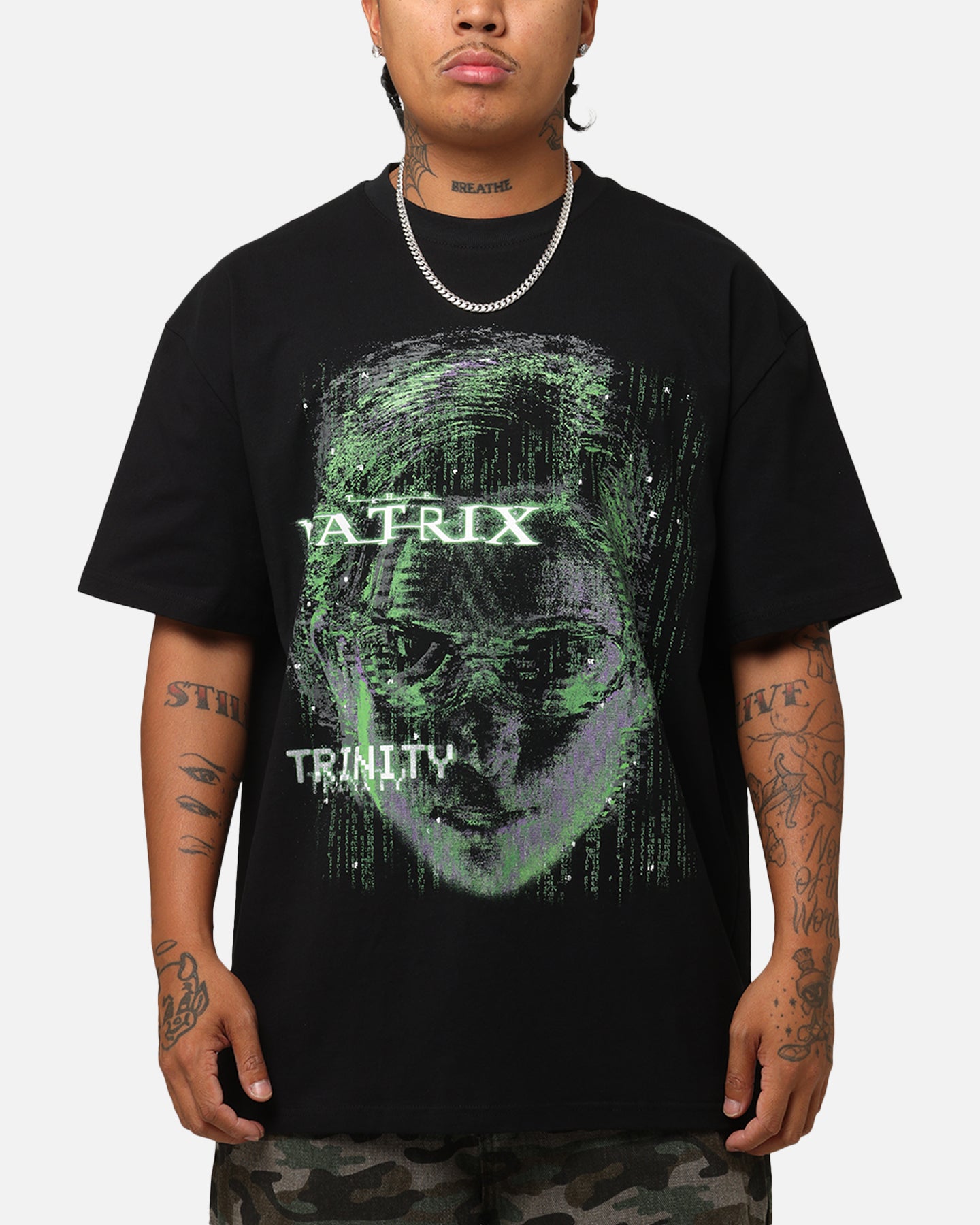 American Thrift X The Matrix Trinity Heavy T-Shirt Black | Culture