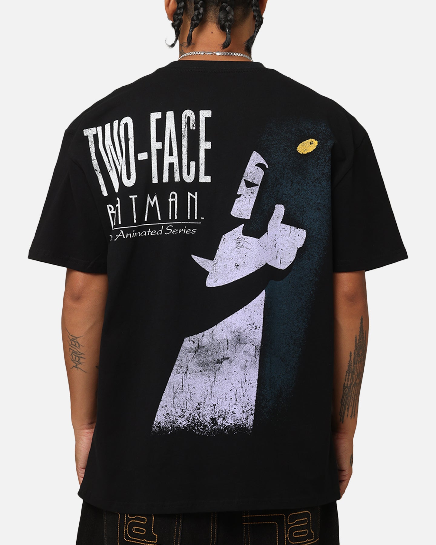 American Thrift X DC Batman Two Face Heavy T-Shirt Black | Culture