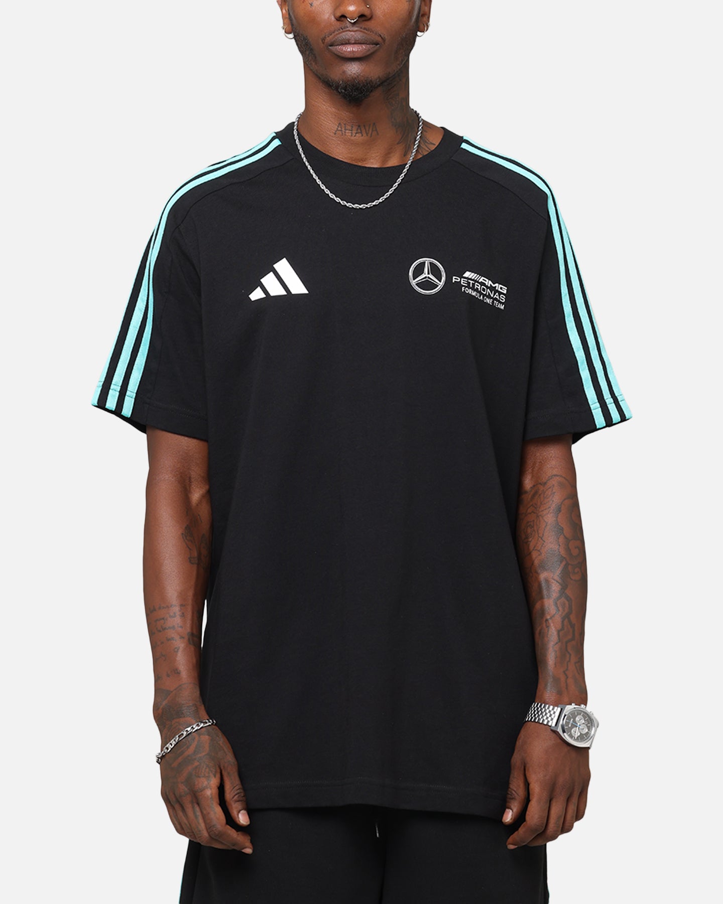 adidas x Mercedes-AMG PETRONAS Formula One F1 DNA T-Shirt Black adidas x Mercedes-AMG PETRONAS Formula One F1 DNA T-Shirt Black