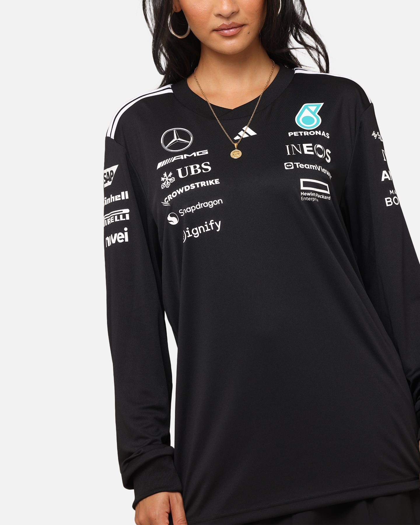 adidas x Mercedes-AMG PETRONAS Formula One F1 2025 Team Long adidas x Mercedes-AMG PETRONAS Formula One F1 2025 Team Long