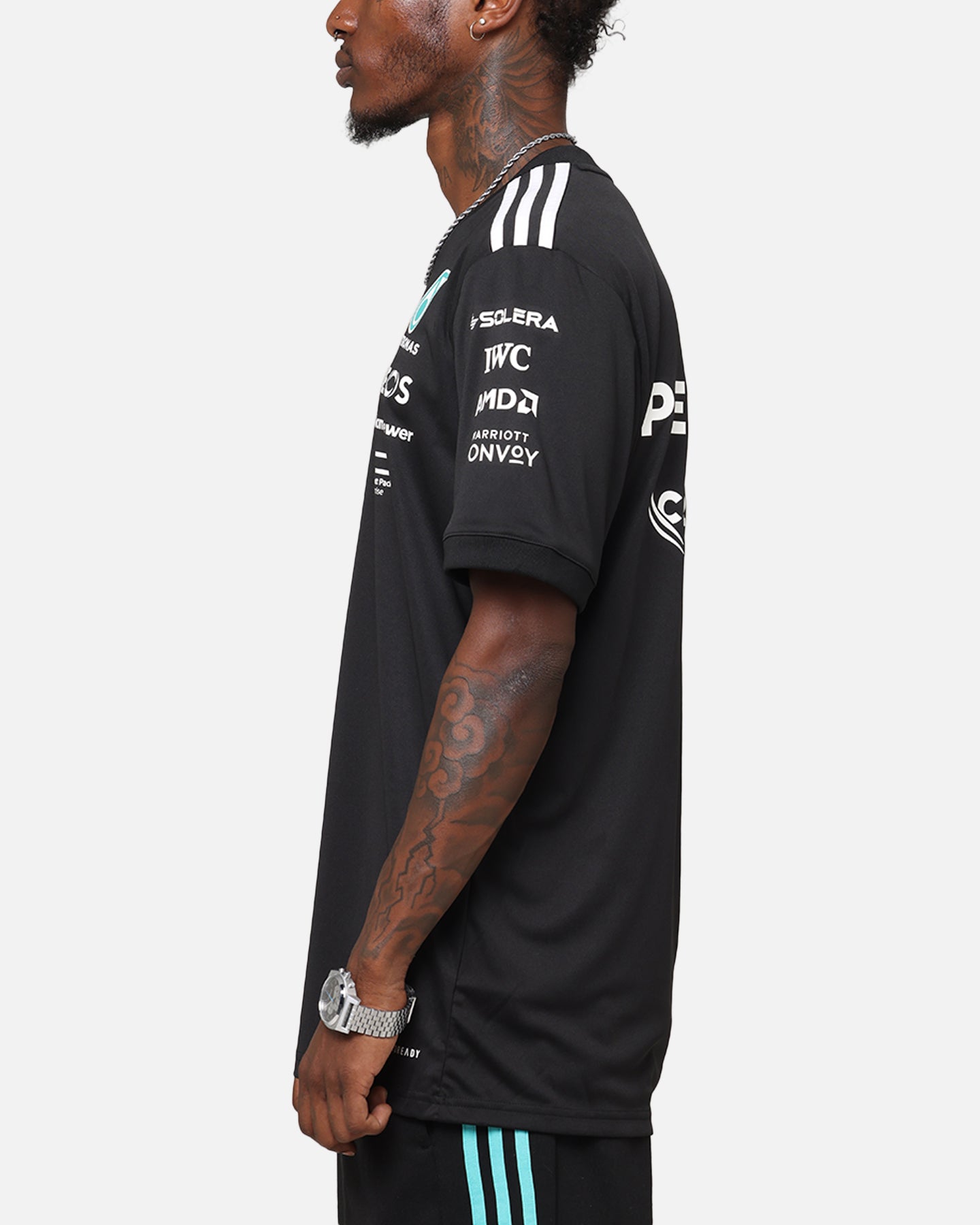 ◈ adidas × Mercedes-AMG / ポロシャツ Black L adidas MERCEDES - AMG PETRONAS FORMULA ONE TEAM POLO - Black