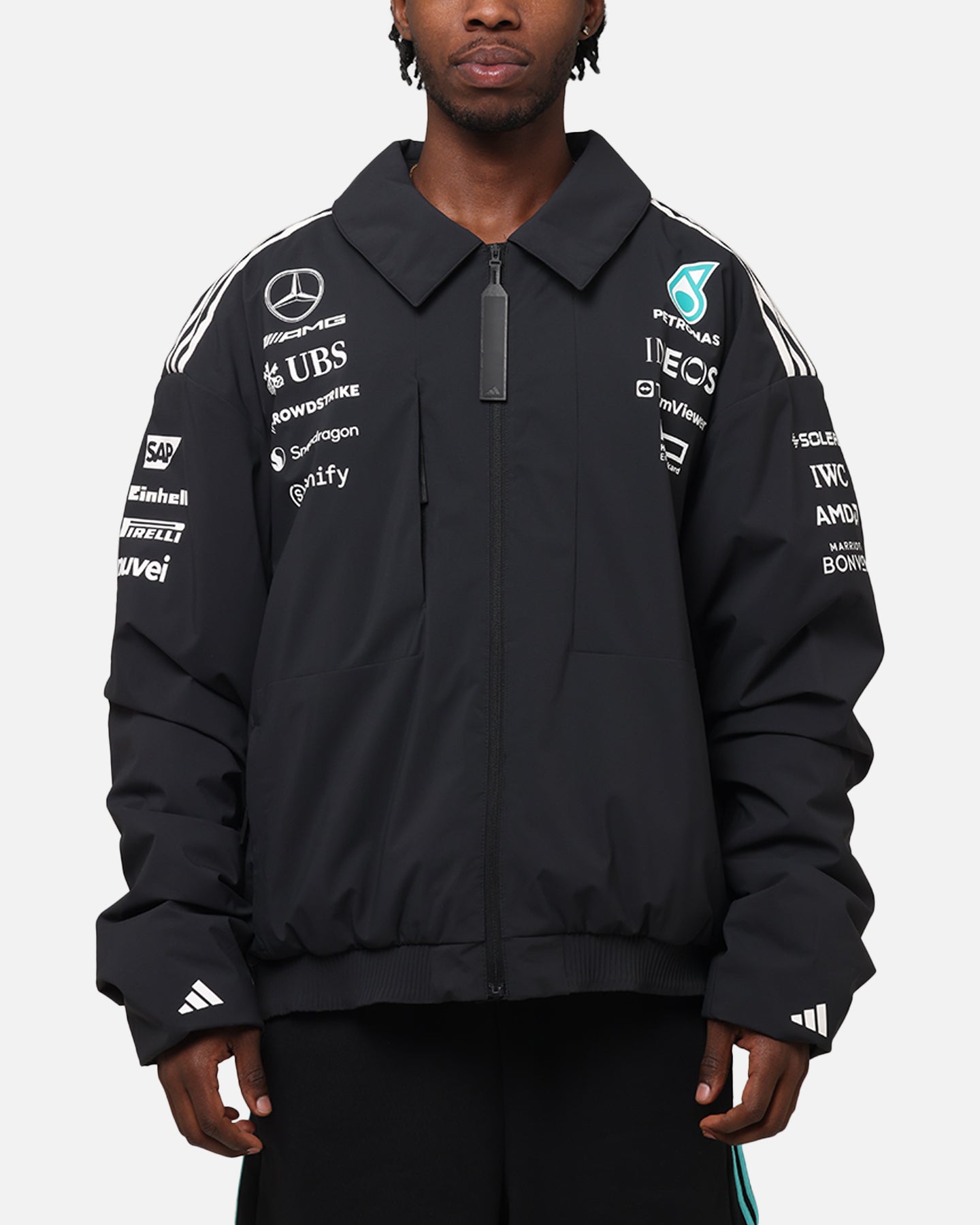F1 2025 メルセデス　アディダス　ウエア adidas 2025 MYSHELTER Team Jacket - Mercedes-AMG F1 | Fuel For Fans