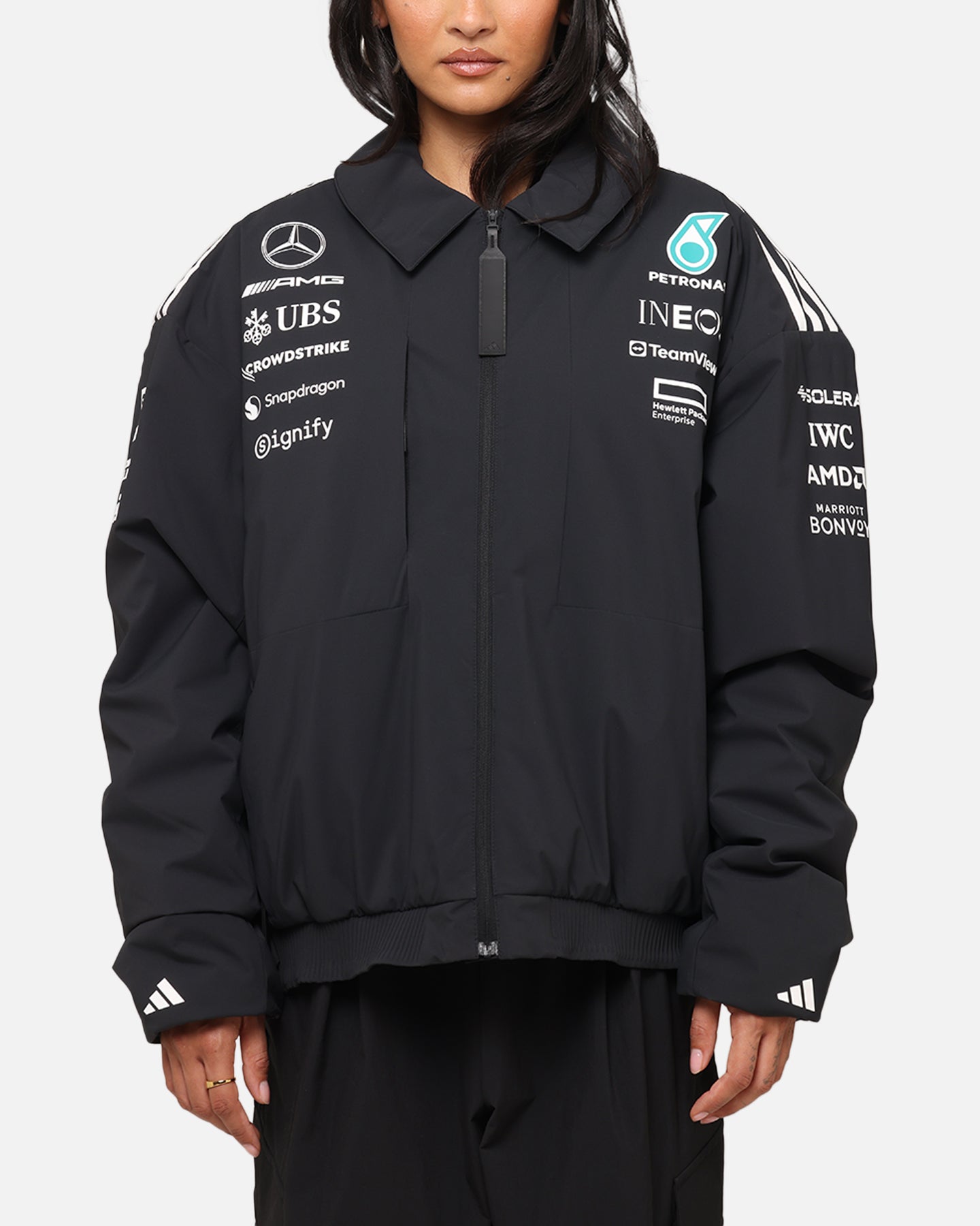 F1 アディダス メルセデス ル 迷 ジャケット adidas x Mercedes-AMG PETRONAS Formula One F1 2025 Team Jacket