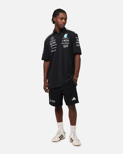 adidas x Mercedes-AMG PETRONAS Formula One F1 2025 Team Polo Shirt Black/White