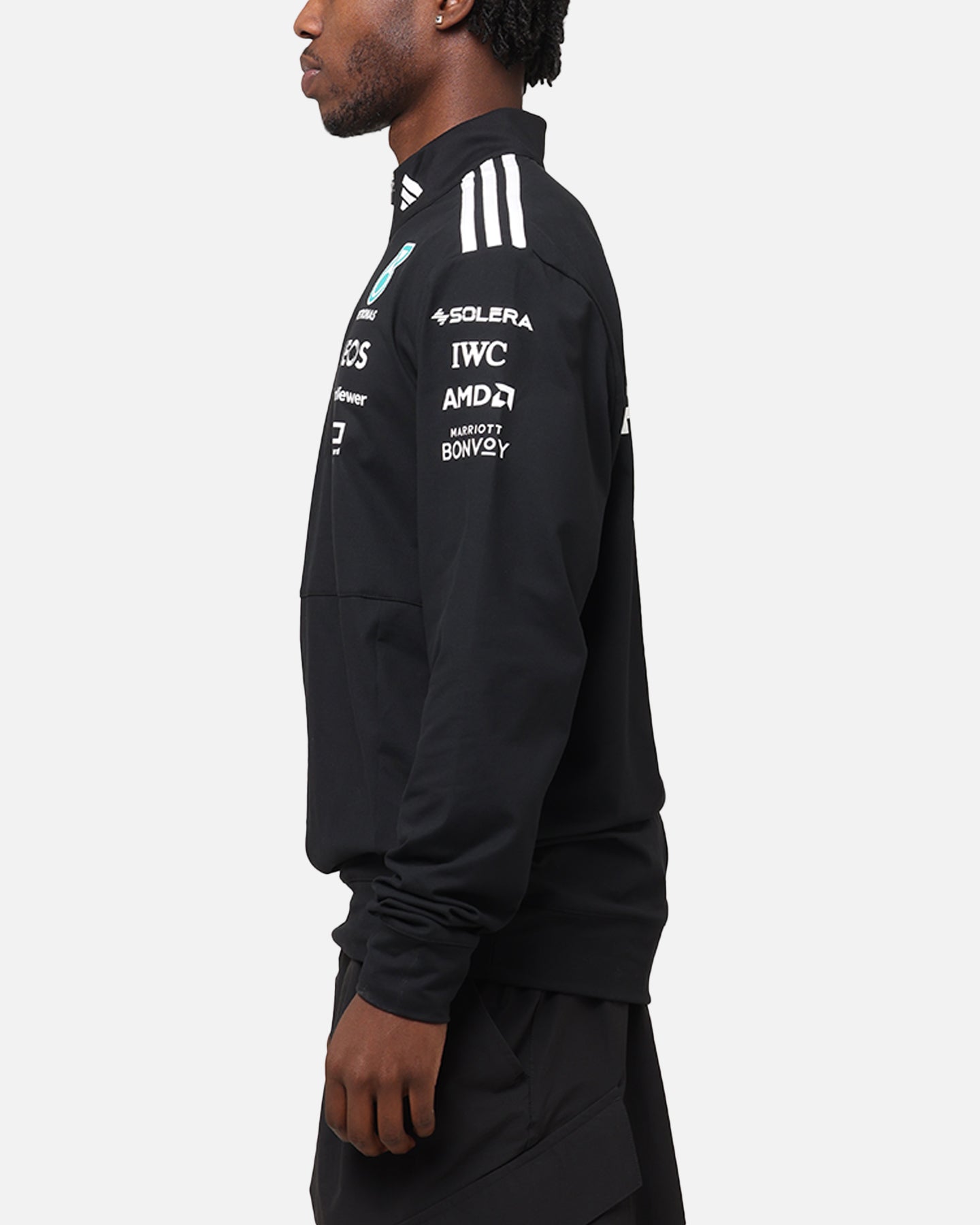 ◈ adidas × Mercedes-AMG / ポロシャツ Black L adidas MERCEDES - AMG PETRONAS FORMULA ONE TEAM POLO - Black