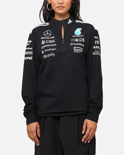 adidas x Mercedes-AMG PETRONAS Formula One F1 2025 Team Quarter Zip Jacket Black/White
