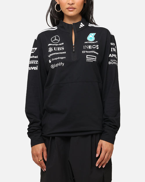 adidas x Mercedes-AMG PETRONAS Formula One F1 2025 Team Quarter Zip Jacket Black/White
