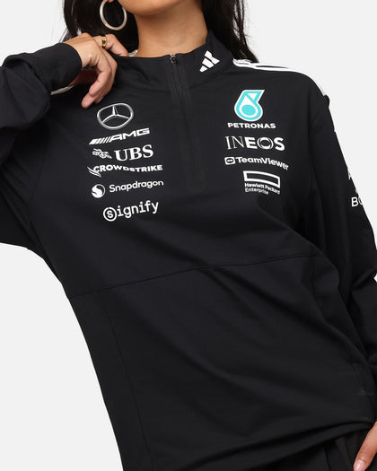 adidas x Mercedes-AMG PETRONAS Formula One F1 2025 Team Quarter Zip Jacket Black/White