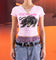 Ed Hardy Women's Panther Baby T-Shirt Pink