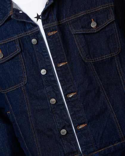 Saint Morta Boxy Denim Jacket Indigo/Tan