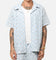 XXIII Lace Textured Denin Button Up Shirt Light Blue