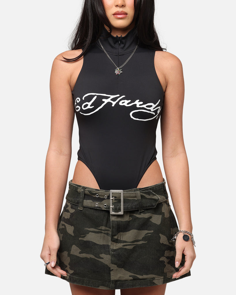 Ed Hardy Women's Logo Bodysuit Black | Culture Kings US