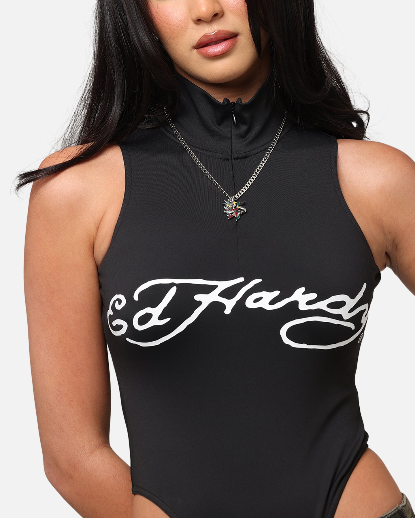 Ed Hardy Women's Logo Bodysuit Black | Culture Kings US
