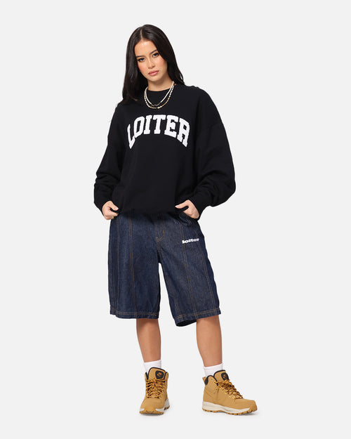 Loiter Arch Premium Crewneck Black