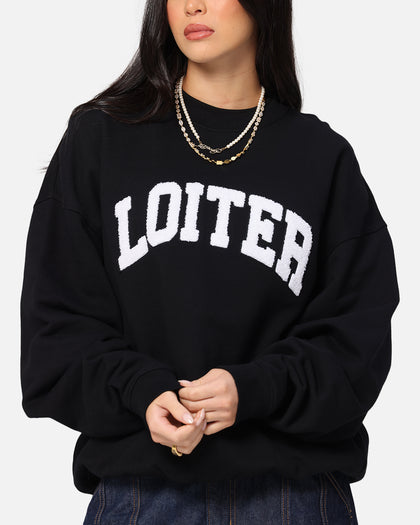 Loiter Arch Premium Crewneck Black