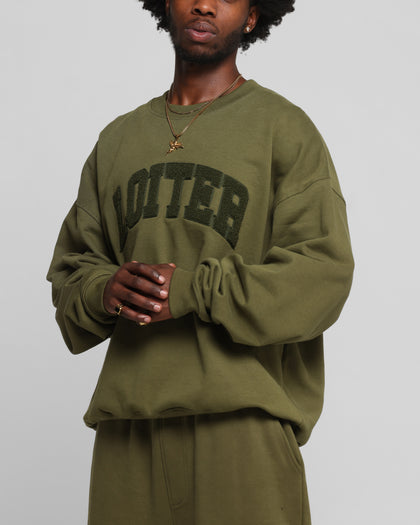 Loiter Arch Premium Crewneck Khaki