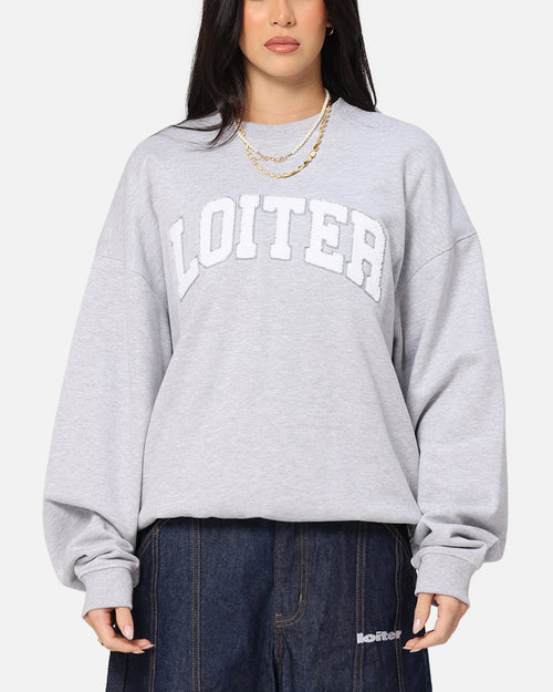 Loiter Arch Premium Crewneck Grey