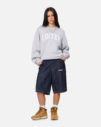 Loiter Arch Premium Crewneck Grey