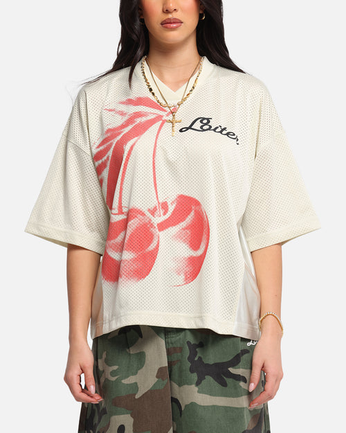 Loiter Cherry Jersey Off White/Red