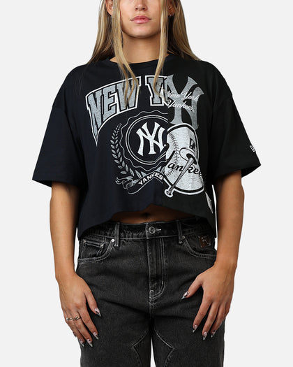 New Era Women's New York Yankees Team Split T-Shirt Navy/Black
