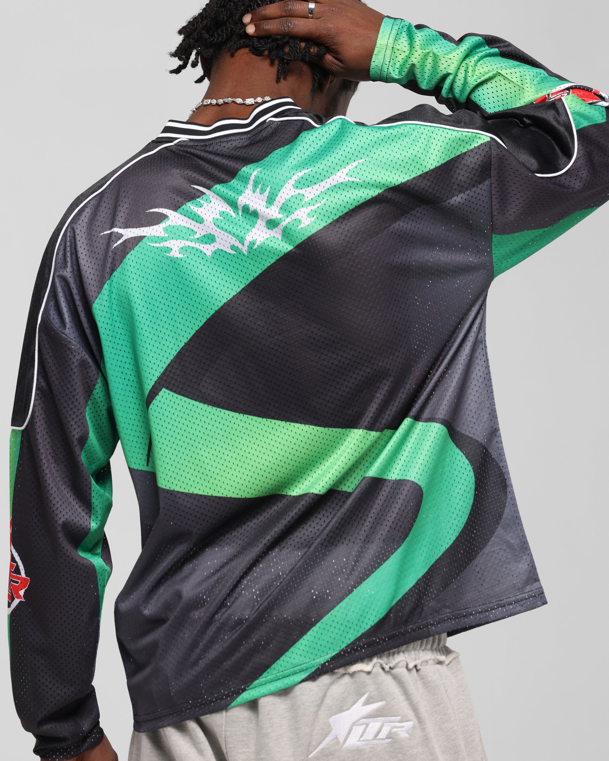Loiter Cyber Hockey Jersey Black/Multi | Culture Kings US