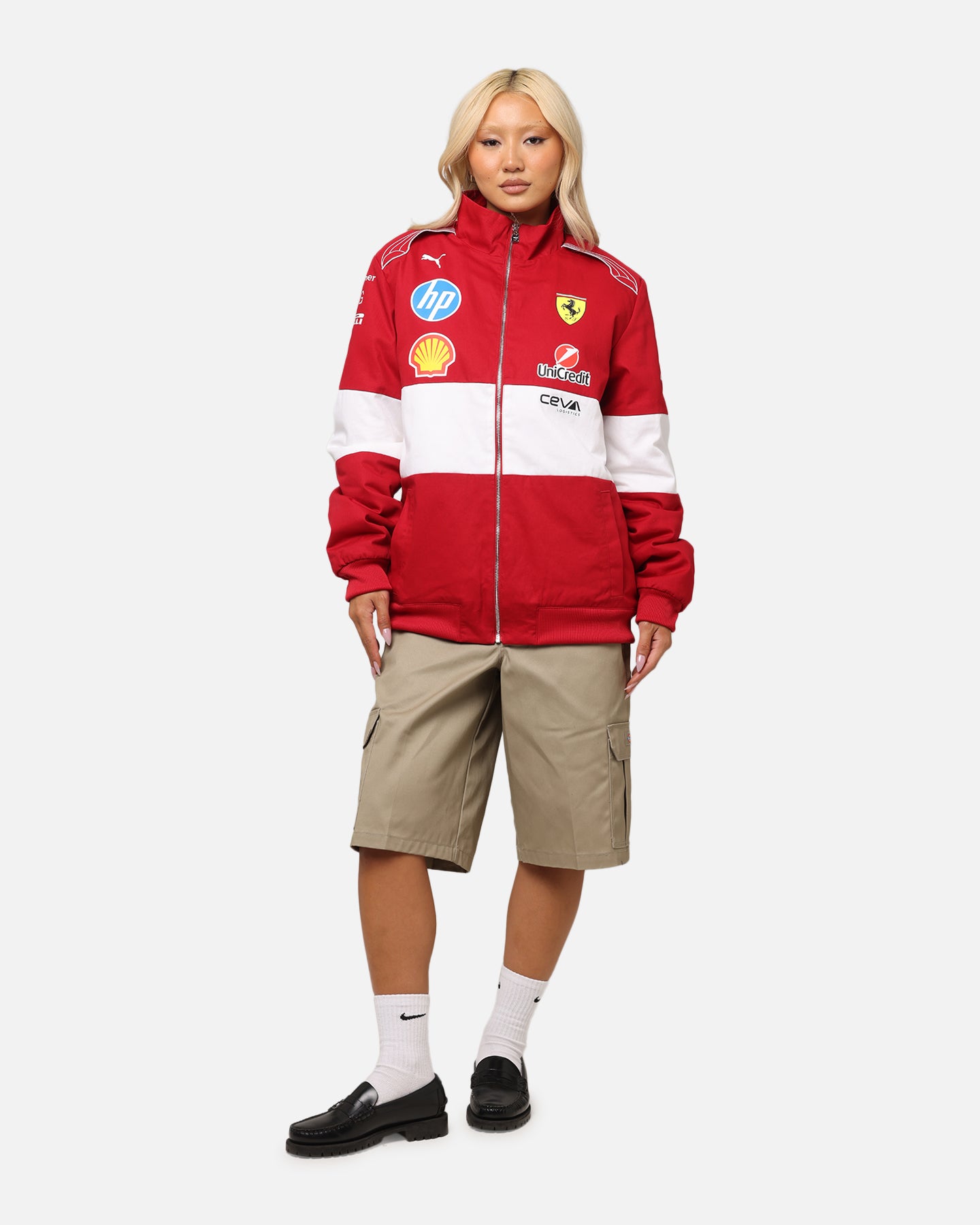 Puma X Scuderia Ferrari Team Vintage Racing Jacket Cherry