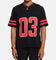 Carre Rose Football T-Shirt Black/Red