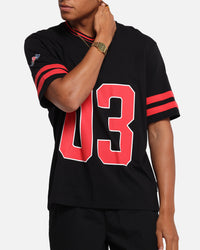 Carre Rose Football T-Shirt Black/Red